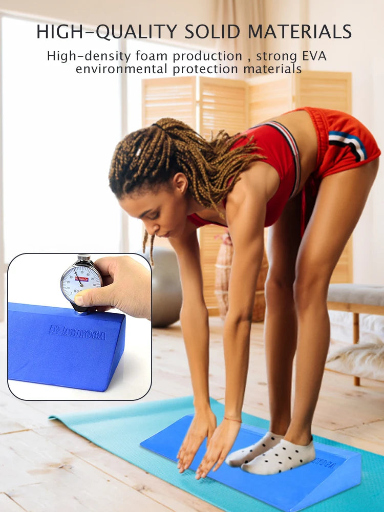 Lightweight Yoga Wedge Blocks Wrist Lower Back Support Accessory/for Home Gym Fitness Exercise Pilates Inclined Board