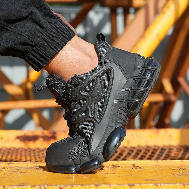 Protective Safety Shoes Men Anti-smash Anti-puncture Steel Toe Work Shoes/Breathable Security Industrial Shoes Men Safety