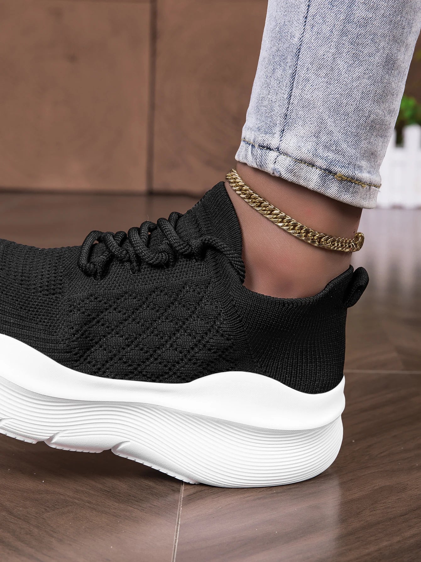 Women's Mesh Breathable Casual Sneakers Lace-up Vulcanized Shoes/Ladies Platform Sneakers Female Shoes Loafers Plus Size