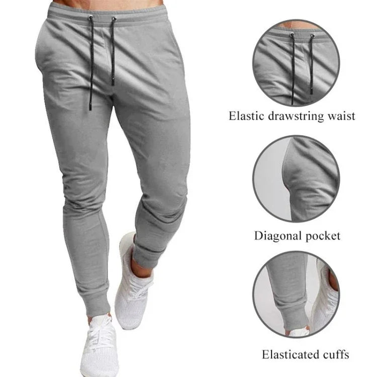 Casual Pants Men's Jogger Sweatpants Large Size Elastic Waist Sports/Casual Trousers Loose Fitness Clothes Spring Thin Pants