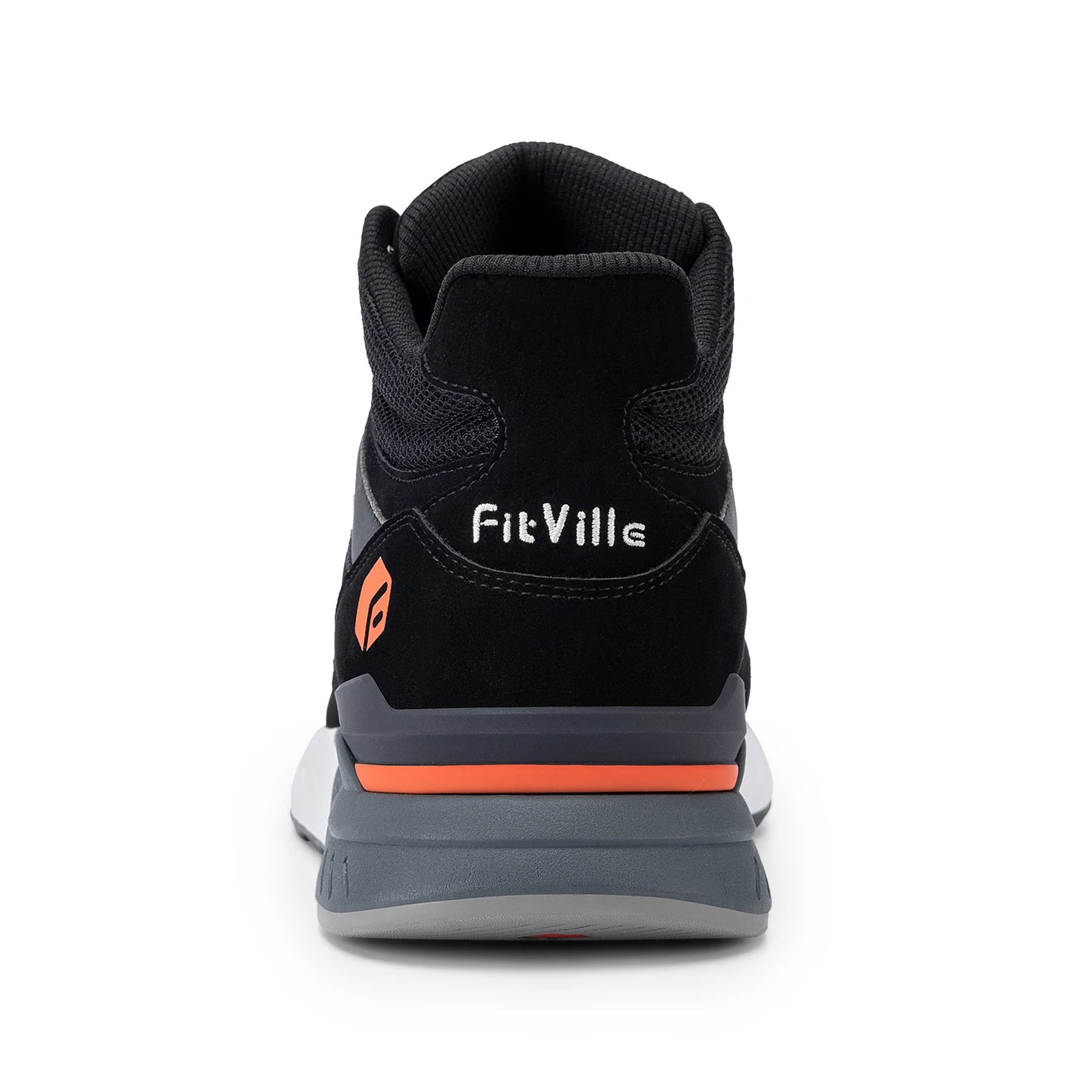 FitVille Men's High-Top Basketball Shoes Widened Lightweight Casual Sneakers/Breathable For Male Swollen Feet Relieve Pain