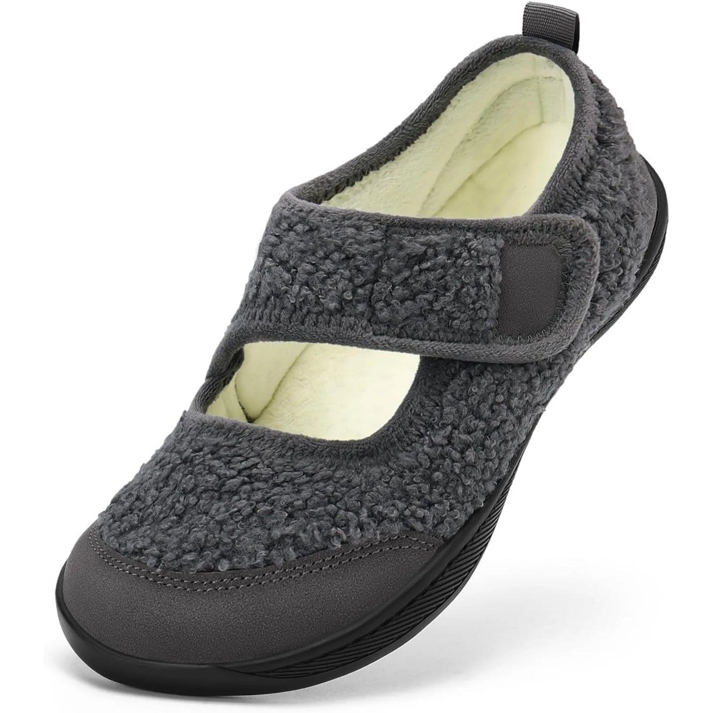 Women's Slippers Wide Width Diabetic Shoes Edema House/Barefoot Walking Shoes Adjustable Indoor Outdoor Slippers