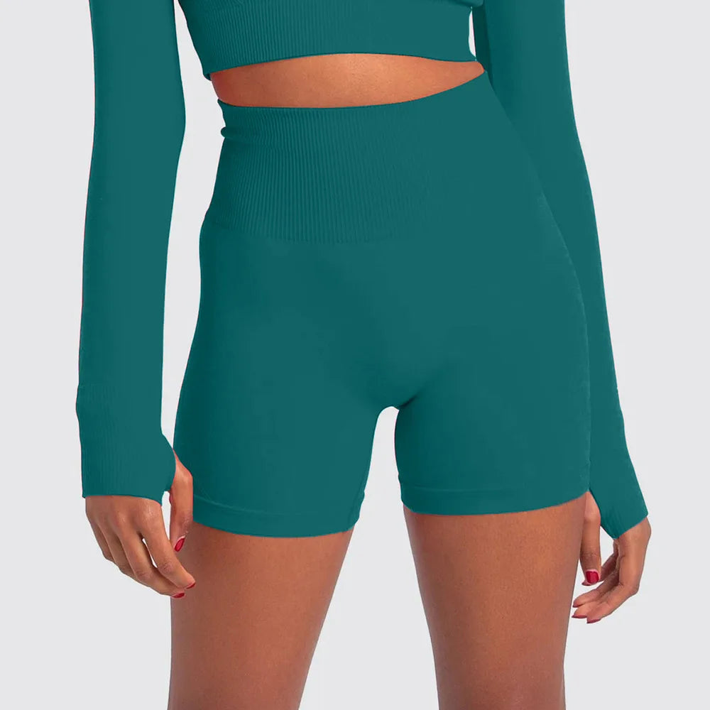 Sports Shorts For Women Cycling Jogging Fitness High Waist Booty Push Up/Gym Shorts Female Tight Leggings Yoga Clothing