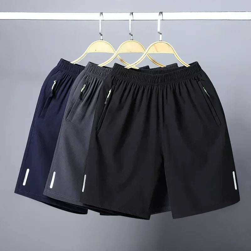 Ice Silk Shorts Men Gym Casual Shorts Quick Dry Running Sports/Short Pants Breathable Fitness Jogging Shorts