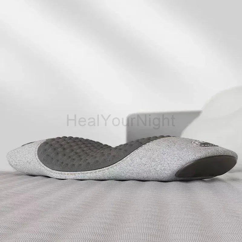 Okayso Waist Pillow Back Massage Protection Pad Lying Flat Waist Relief/Waist Support Heating Vibrating Back Massager