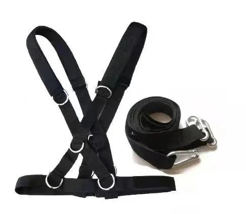 Sled Harness Sprinters Speed X Back Vest, Resistance Bands/Tire Towing Blet, Weight-Bearing Fitness Equipment