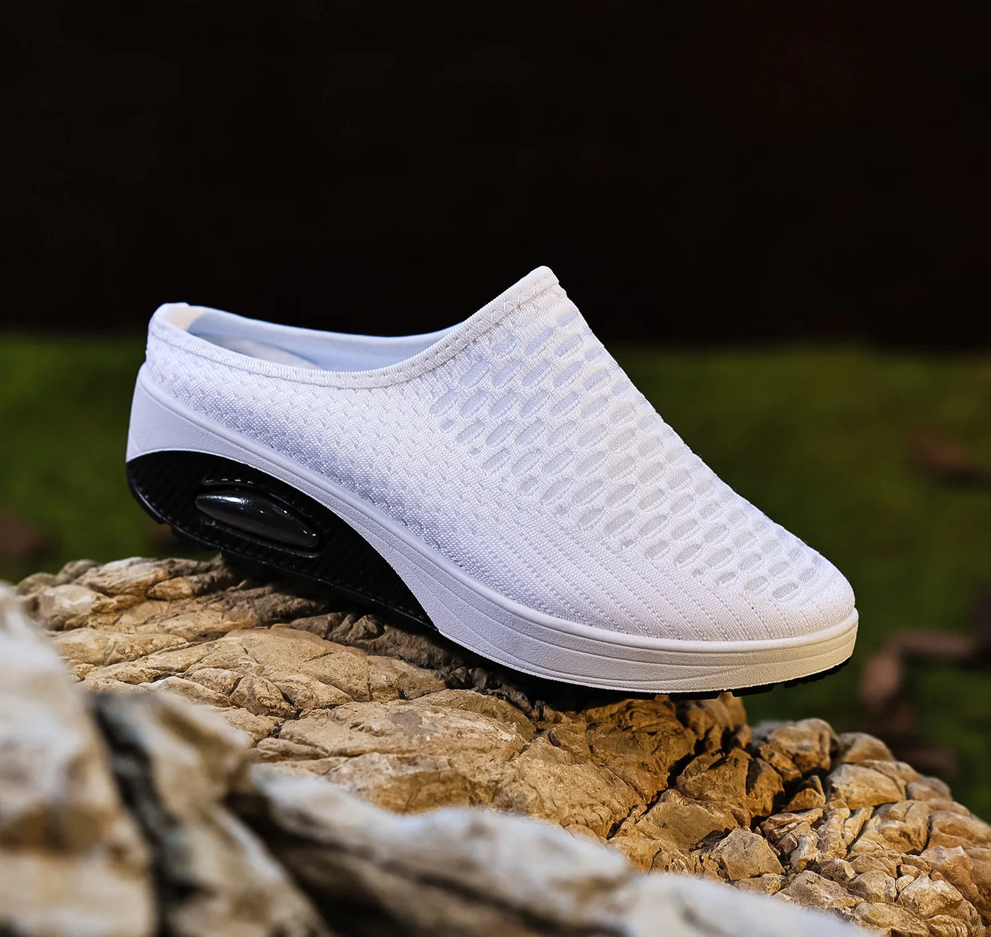 Women's Thick-Soled Sandals Half-Slipper Soft-Soled Non-Slip/Slip-On Beach Sandals Large Size Air Cushion Shoes