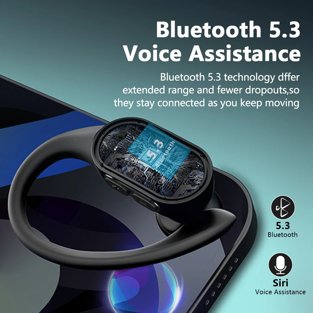 Mpow Deep Bass Wireless Earbuds Bluetooth/5.3 TWS Earphones in-Ear LED Display Waterproof