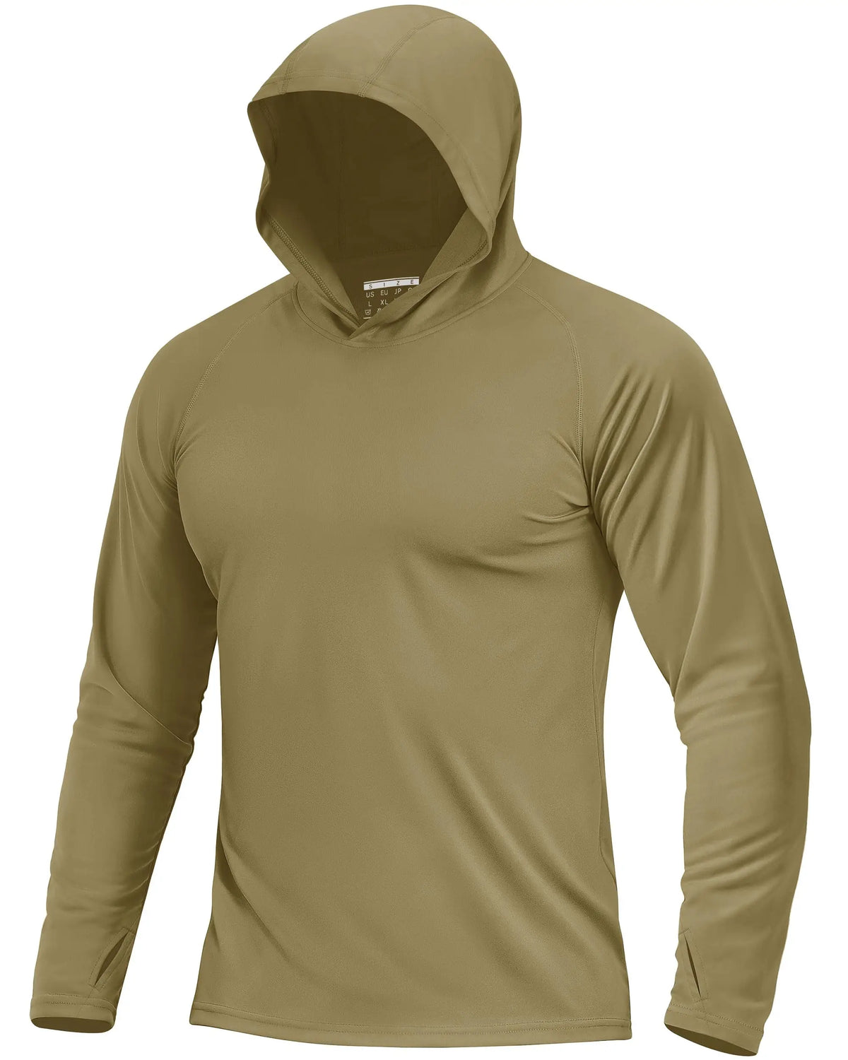 Men's UPF 50+ Sun Protection Hoodie Shirt Long Sleeve Quick Dry/Fishing Shirt Lightweight Outdoor Hiking Workout T-Shirt