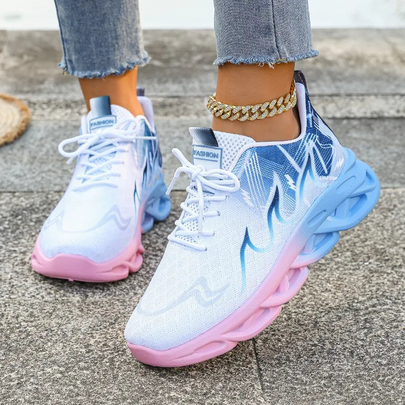 Women Casual Sports Shoes Breathable Lightweight Sneakers Anti-slip/Flats Outdoor Running Walking Shoes Female Vulcanized Shoes