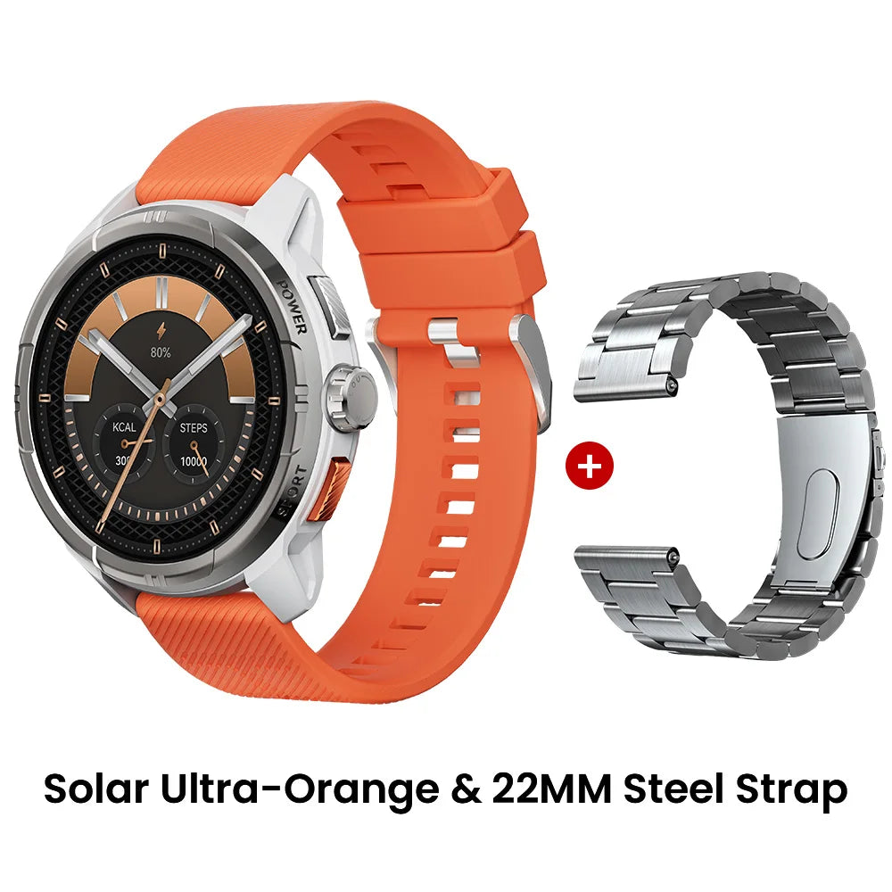 HAYLOU Solar Ultra GPS Smart Watch 1.6” AMOLED Display 60Hz Refresh Rate/Bluetooth Calls 5ATM Water Resistance Sports Smartwatch