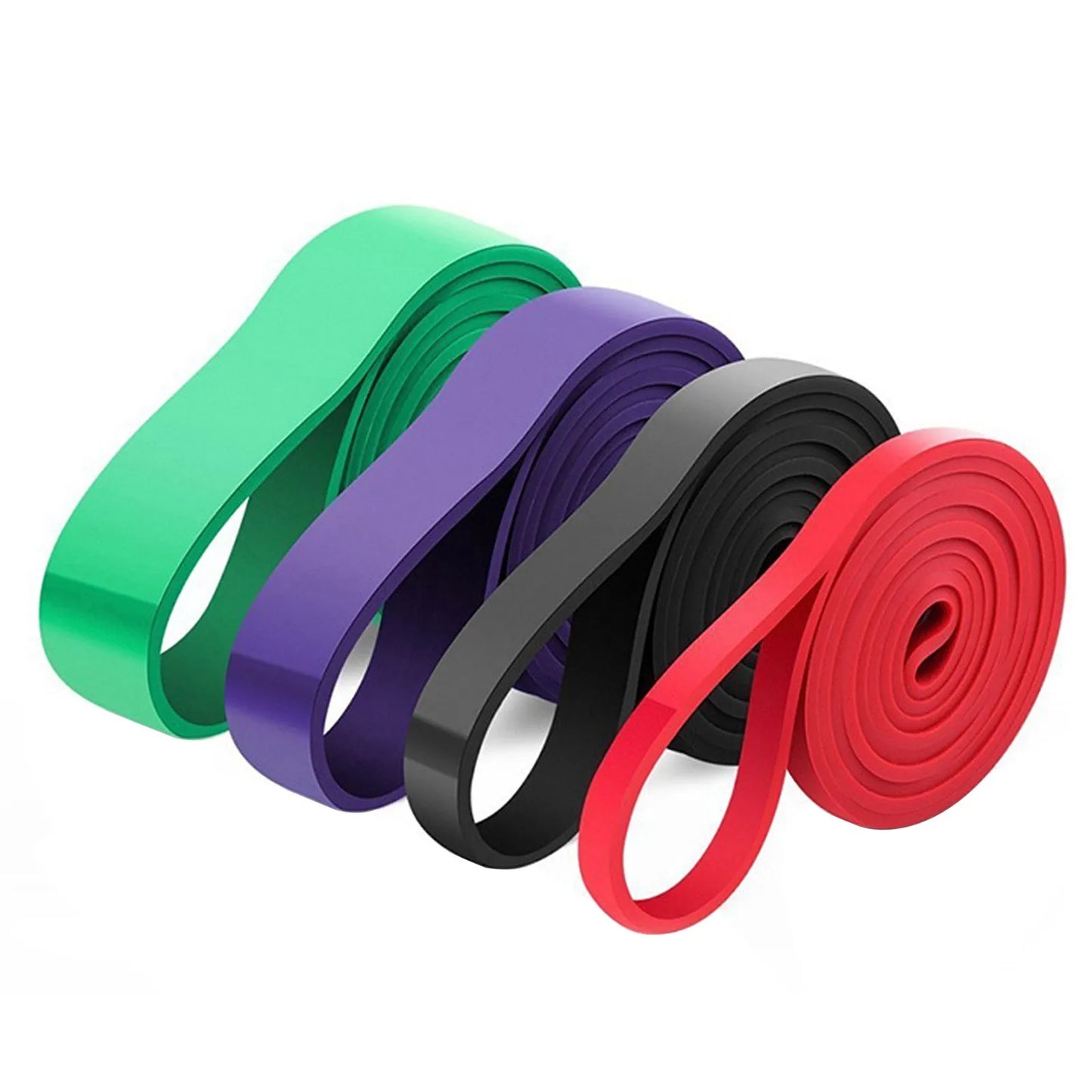 4pcs Loop Elastic Resistance Bands Weight Lifting Bands/Powerlifting Bands Pullup Assistance Bands Yoga Stretch Bands