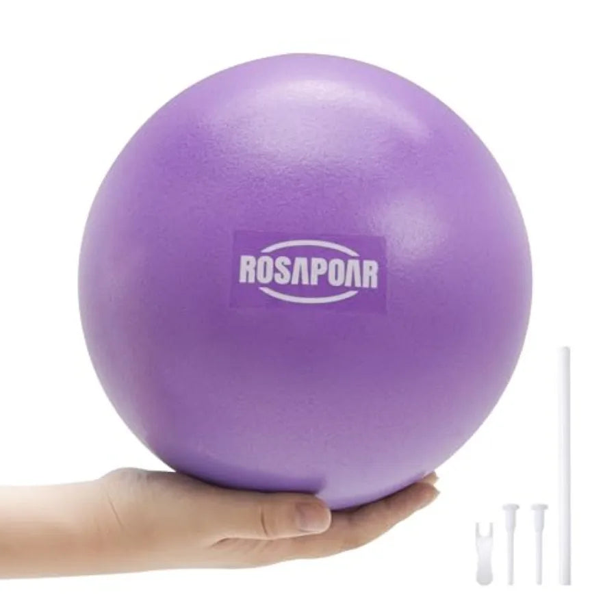 Small Exercise Ball 9 Inch Mini Pilates Ball, Anti-Burst Yoga Ball/for Stretching and Core Strength Workout Physical Therapy
