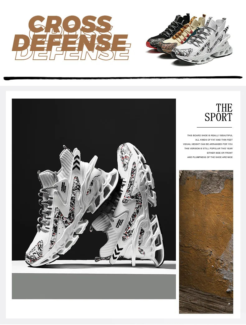 Men's Running Shoes Blade Non Slip Fashion Sneakers/Breathable Mesh Soft Sole Casual Athletic Walking Shoes