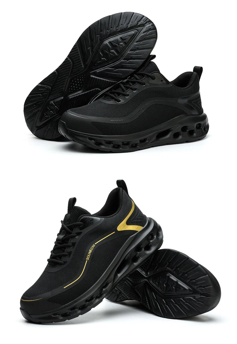 Men's Safety Shoes Anti-Impact Anti-Piercing Lightweight Work Shoes/Lightweight Breathable Sporty Design for Outdoor Work Shoes