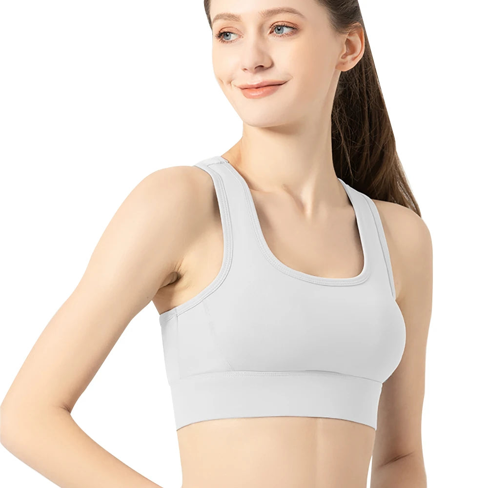 Sports Bra Full Support High Impact Racerback Crop Tops/Women Workout Gyms Fitness Bras Athletic Sports Bra