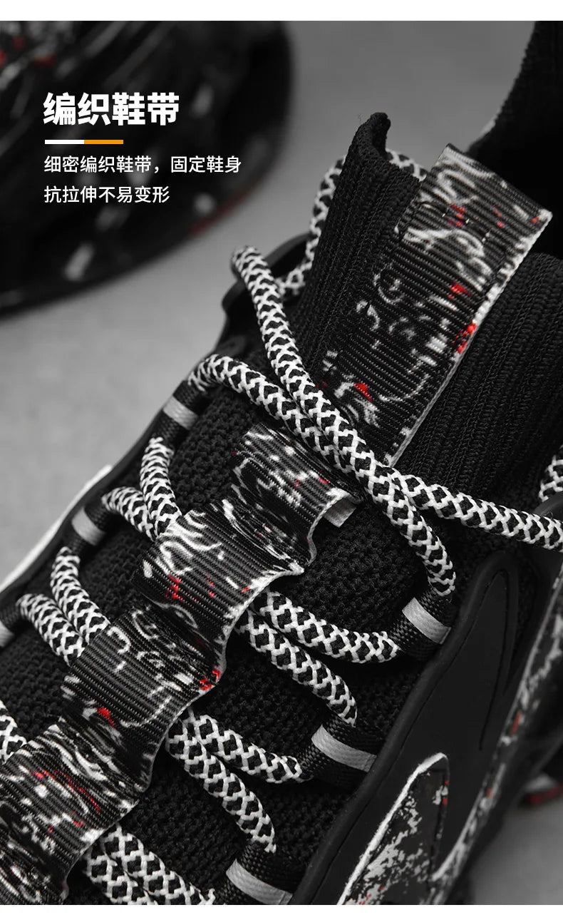 Men's Running Shoes Blade Non Slip Fashion Sneakers/Breathable Mesh Soft Sole Casual Athletic Walking Shoes