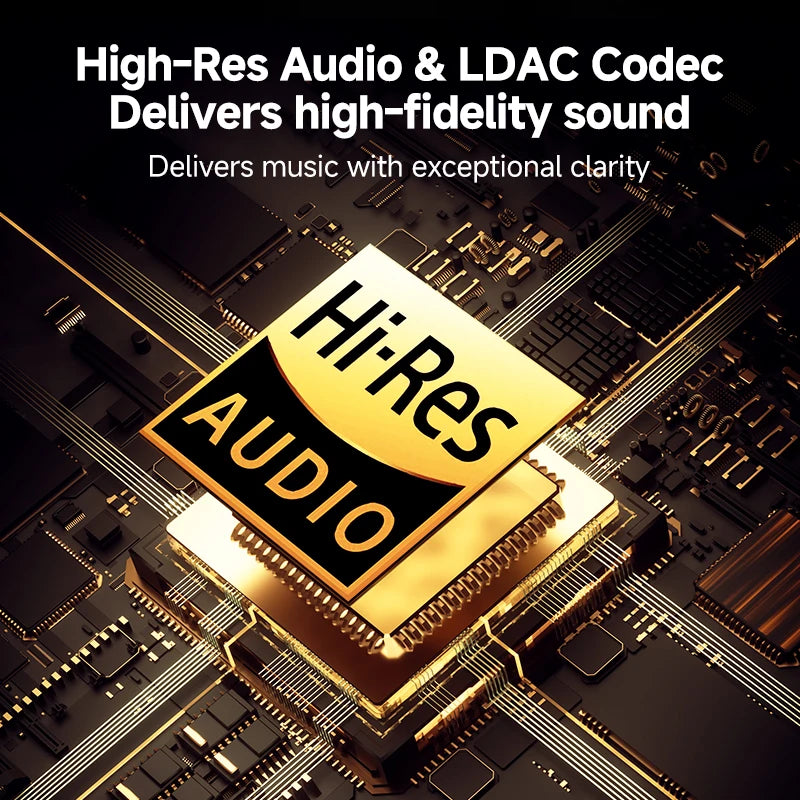 QCY H3 PRO Adaptive ANC Wireless Headphones Over Ear Headset/50dB with LDAC Hi-Res Wireless Audio Bluetooth 5.4 Dual Connection