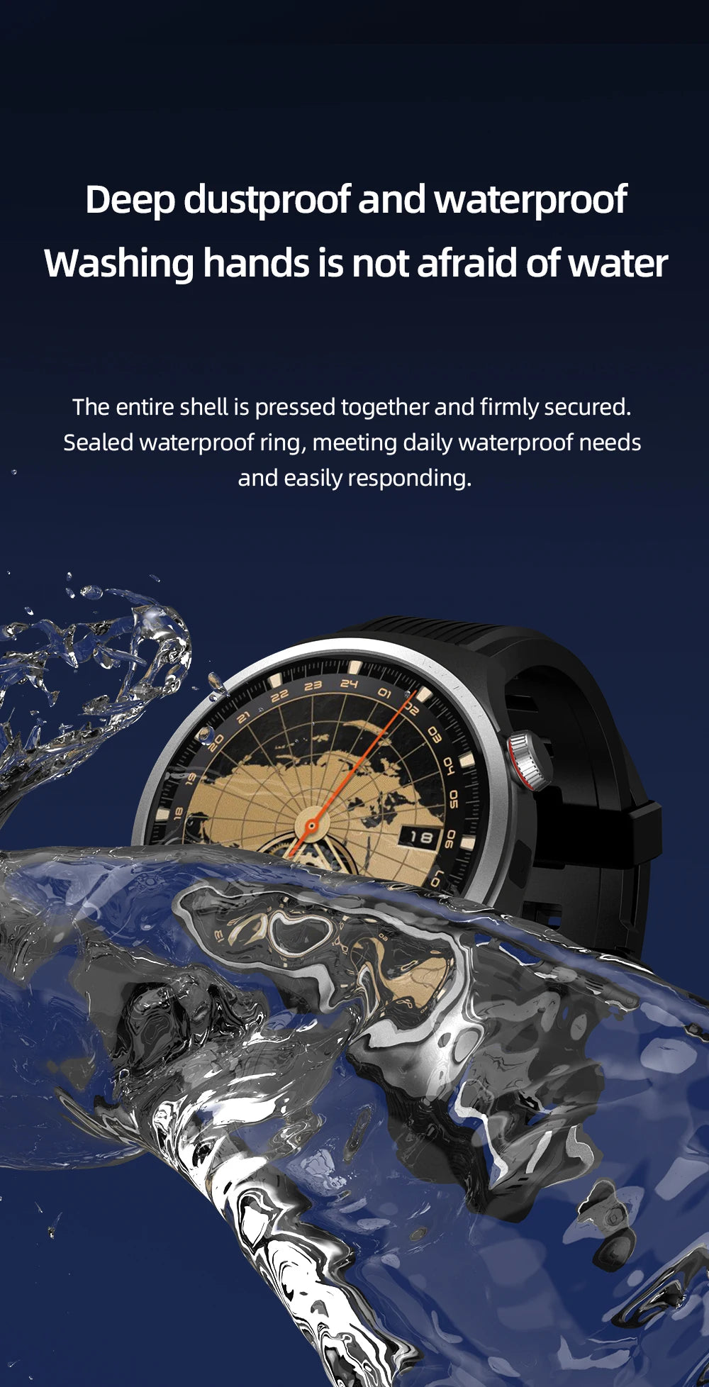 GoldenSpike 4G Full Netcom Smartwatch 1.75inch Amoled Android Smart Watch/With 8MP Camera Video Calling Sim Card Google Play