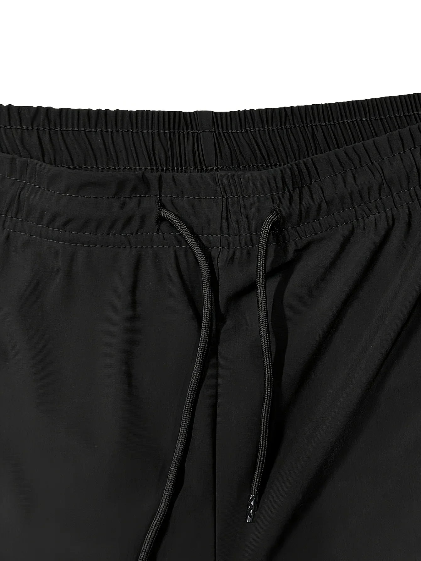 Men High Elasticity Summer Casual Shorts Drawstring Pockets/Breathable Nylon Lightweight Stretchy Athletic Wear