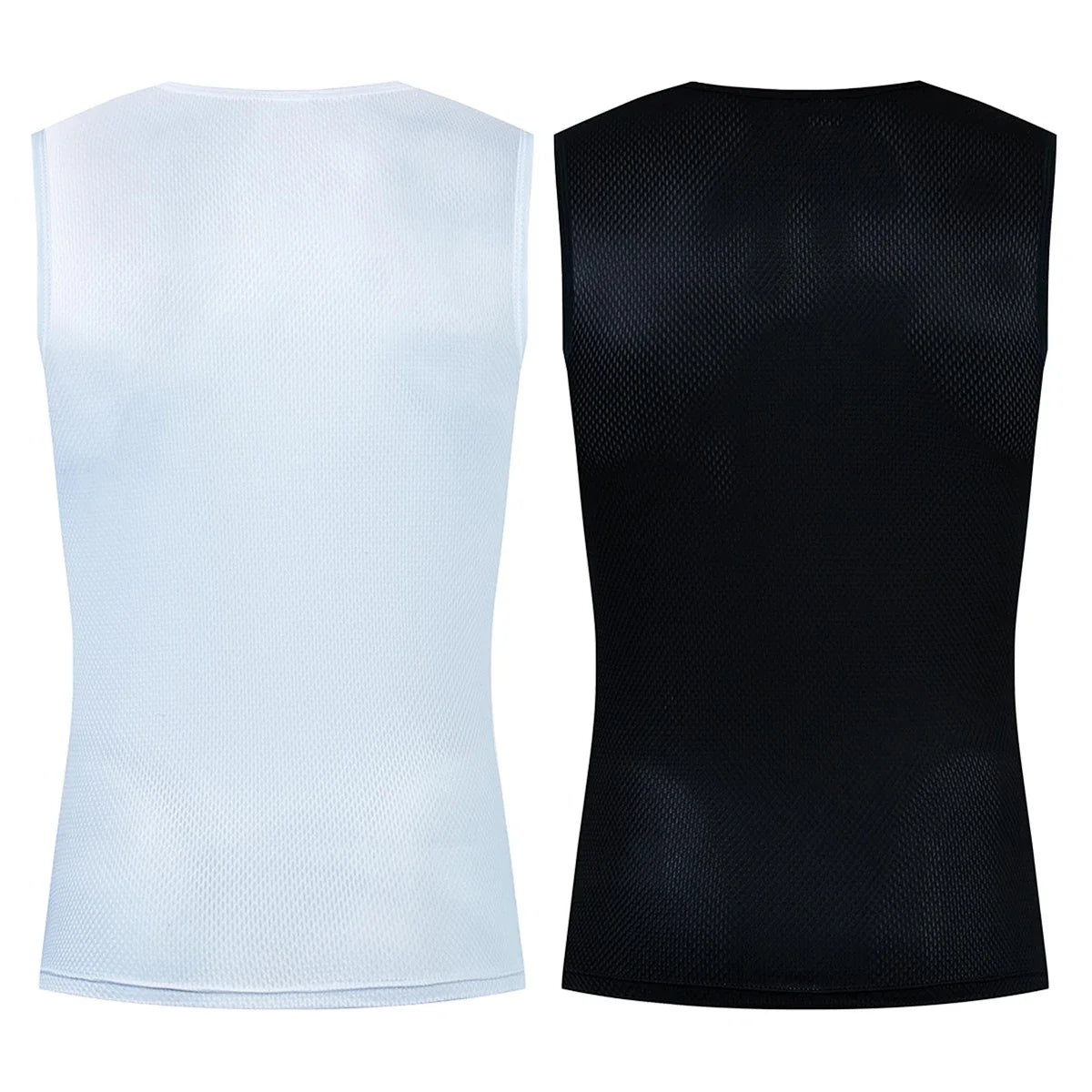 Reflective Cycling Base Layers White Cycling Undershirt Quick Dry Vest/Sport Tank Top Tight Vest High Elastic Vest Bike Jersey