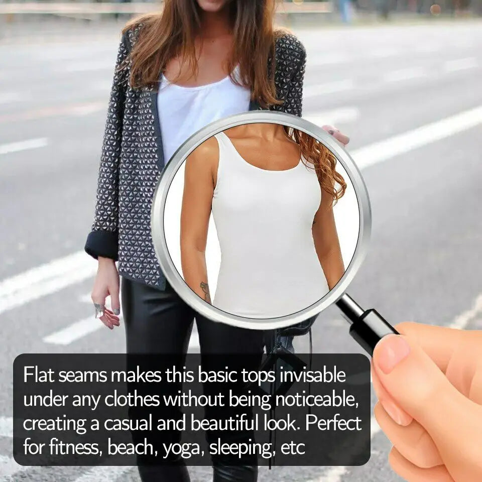 Fitness Workout Running Shirts Compression Shapewear/Tank Top for Women with Built in Bra Women's Padded Sports Bra