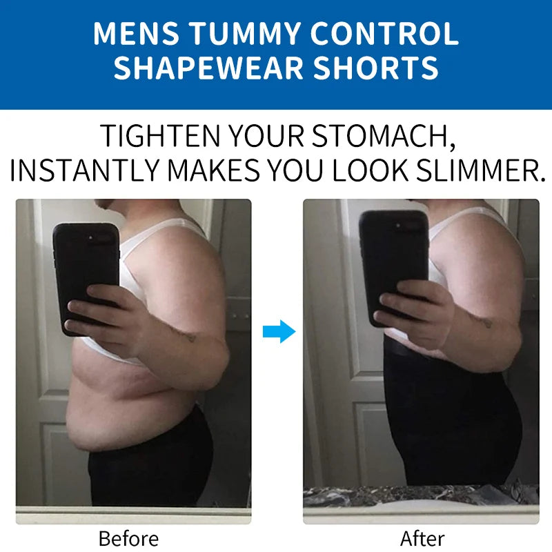 Men Body Shaper Tummy Control/Compression Shorts Belly Slimming Shapewear