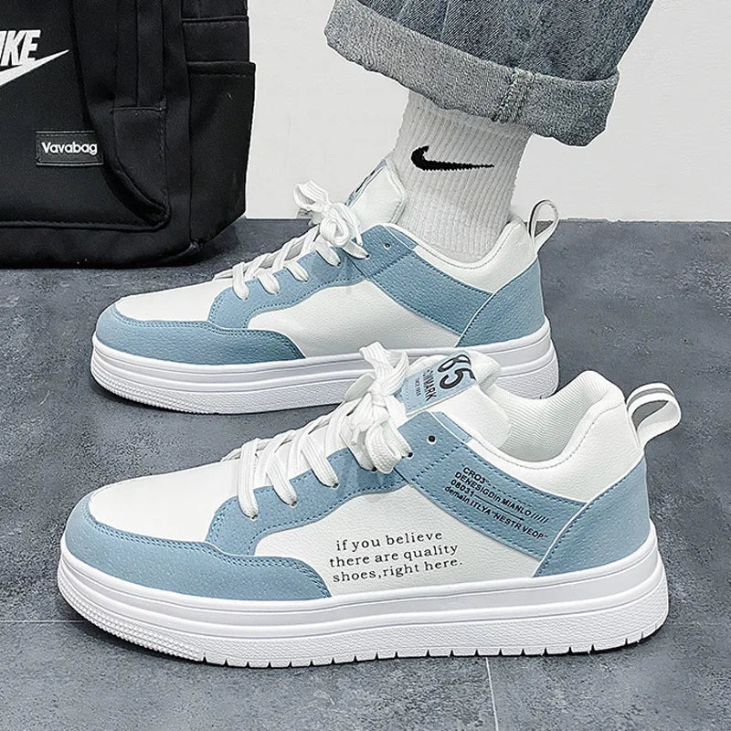 Casual Shoes Fashion Leather Women Non-slip Wear-resistant Sneakers/Women Comfortable Flat Slip-on Spring Autumn