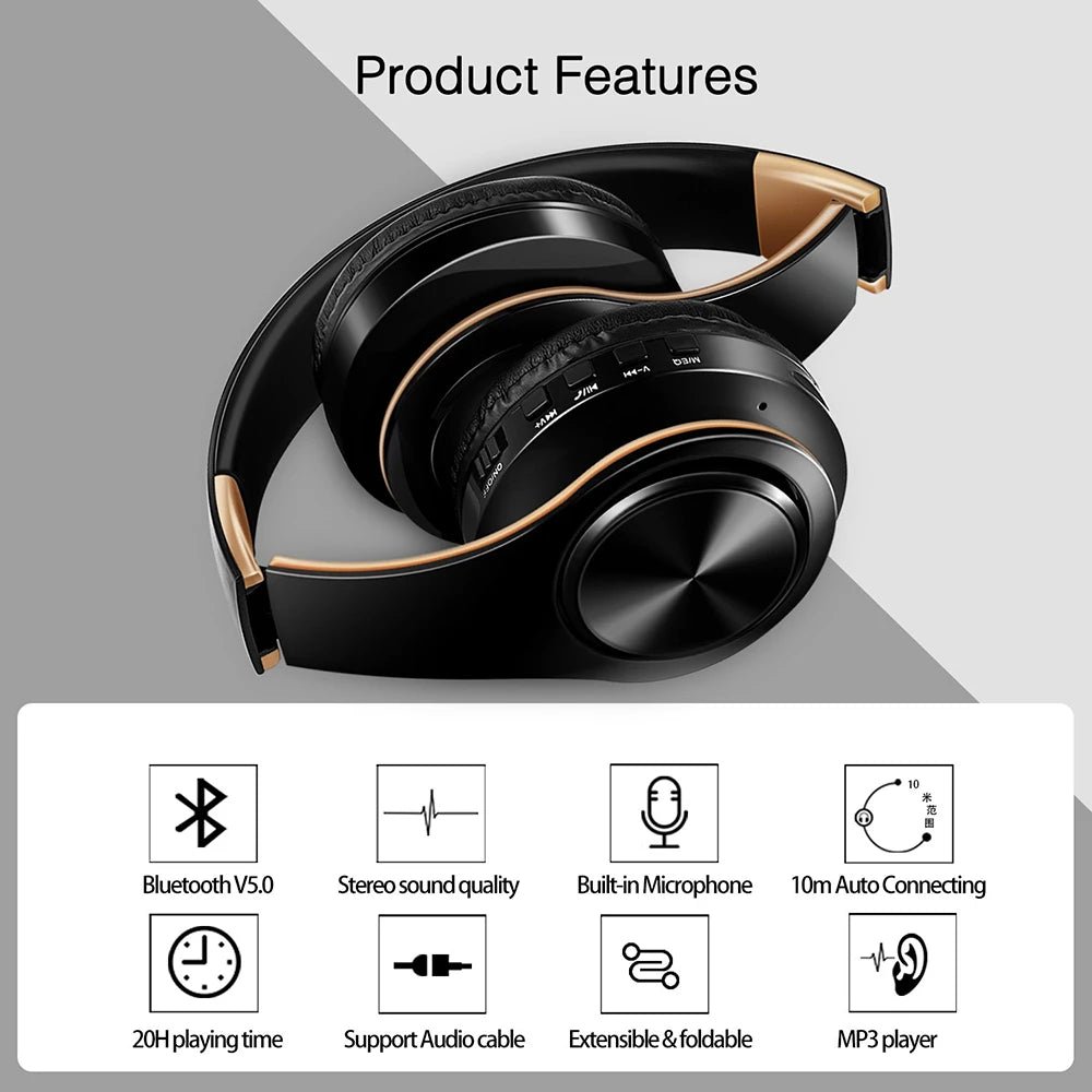Upgrading Wireless Bluetooth Headphones/Stereo Headset Music Sports Overhead Earphone