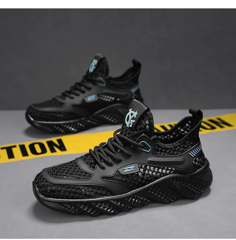 Outdoor Shoes Summer Thin Breathable Mesh Hollowed Out Shoes/for Men's Lightweight Sneakers Sports Running Shoes