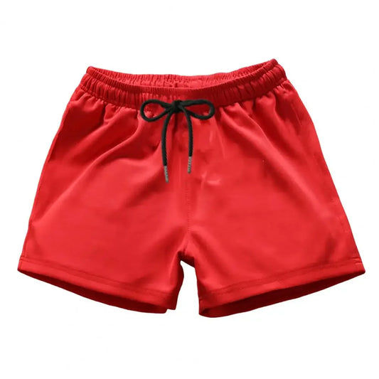 Men's Sports Shorts Elastic Waist Drawstring Gym Short Pants/Solid Drawstring Waist Outdoor Shorts Running Shorts