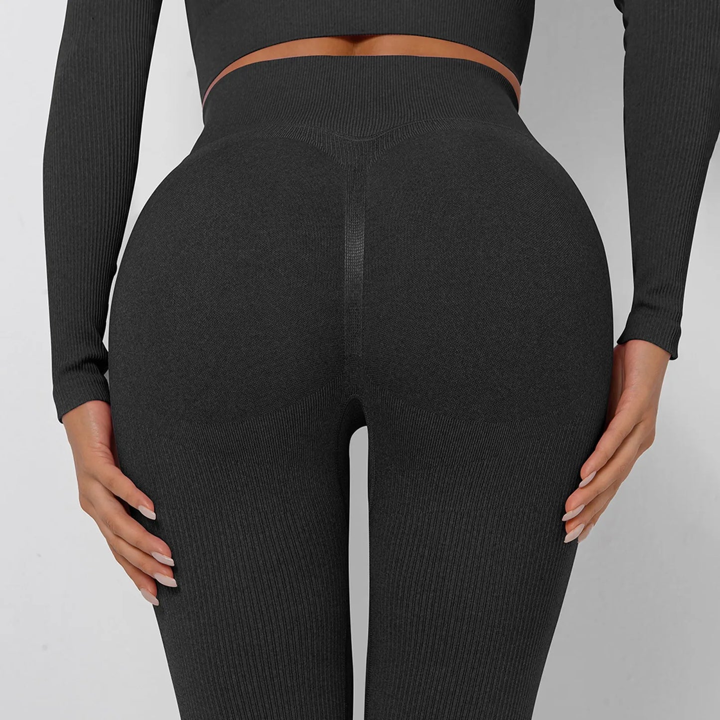 Women's Sports Leggings High Waist Butt Push Up Leggings/Seamless Compression Gym Leggings For Sports Yoga