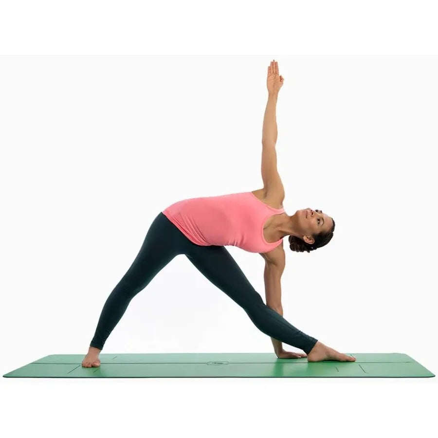 Evolve Yoga Mat Free Yoga Bag Included Patented Alignment System Grip/Nonslip Ecofriendly Sweat Resistant Long Wide Yoga Mat