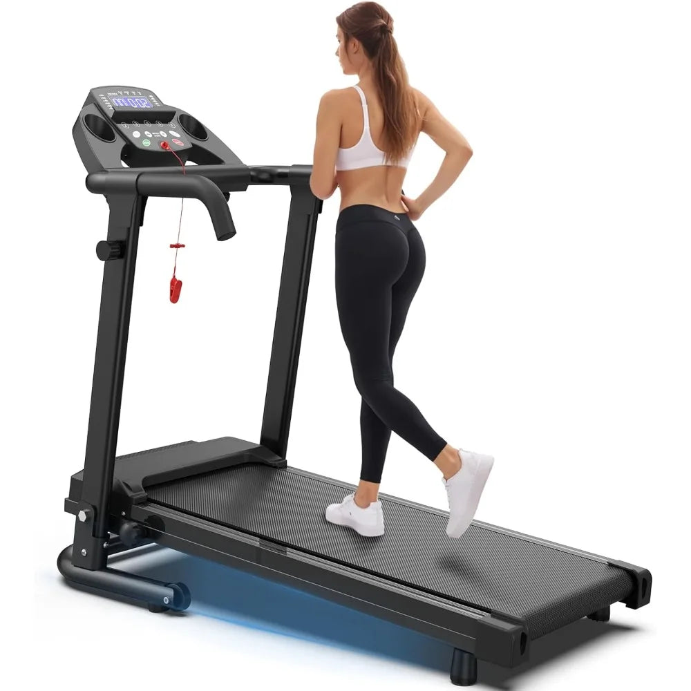 Foldable Treadmills for Home, Portable Treadmill with Handles, 2.5HP Treadmills/300 lb Capacity APP Control Fitness Folding Treadmill
