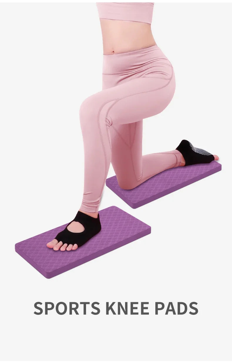 TPE Yoga Kneeling Mat Plank Square Pad Knee Assist Mat Portable Elbow Mat/Yoga Exercise Fitness Cushioning and stress Relief Aid