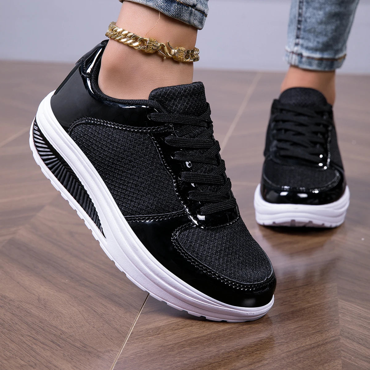 Sneakers For Women Fashion Glitter Girls Women's Casual Shoes/Tennis Shoes For Women Lightweight Walking Shoes