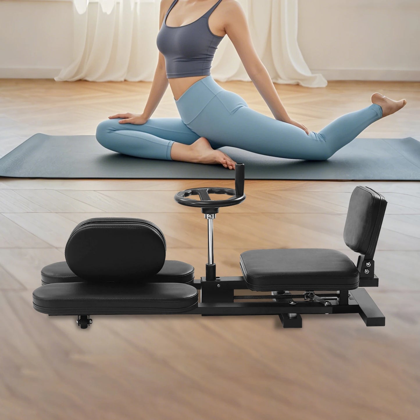 Leg Stretch Machine for Dancers, Heavy Duty Steel Frame Equipment Splits Machine/for Home Gym Split Machine Training Fitness