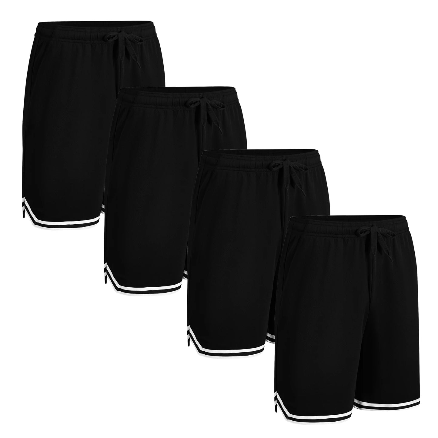 4-piece set of summer men's basketball shorts casual sportswear/suitable for daily wear and sports training
