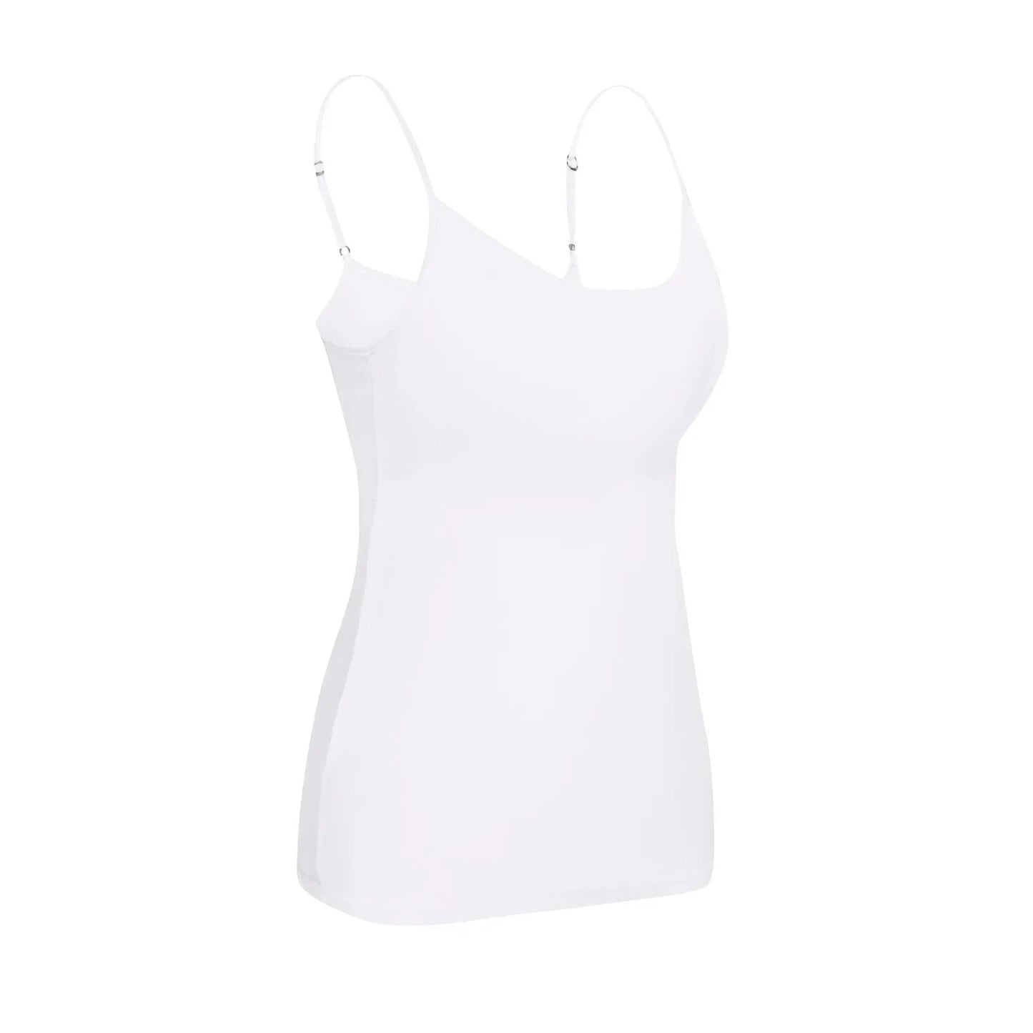 New Padded Bra Tank Top Women Modal Spaghetti Solid Cami Top Vest/Female Adjustable Camisole With Built In Bra Fitness Clothing