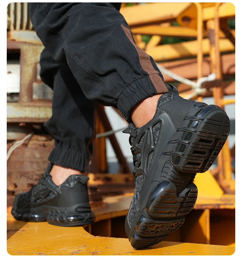 Protective Safety Shoes Men Anti-smash Anti-puncture Steel Toe Work Shoes/Breathable Security Industrial Shoes Men Safety