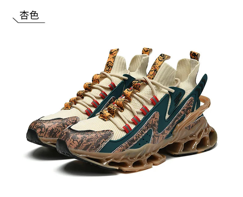 Men's Running Shoes Blade Non Slip Fashion Sneakers/Breathable Mesh Soft Sole Casual Athletic Walking Shoes