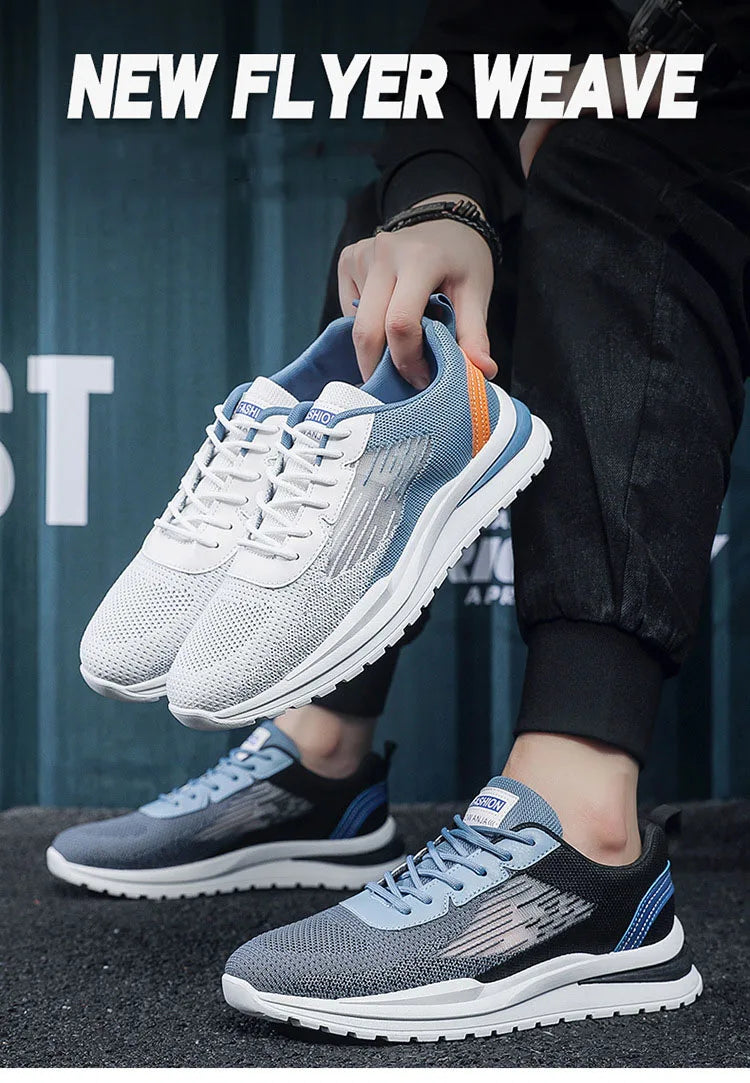 Men's Breathable Mesh Sports Shoes Casual Lightweight Sneakers/Male Comfortable Outdoor Anti-slip Running Shoes