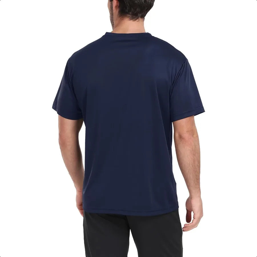 1 5 Pack Workout Shirts for Men Athletic Running Gym Quick Dry/Short Sleeve Performance Moisture Wicking T Shirt