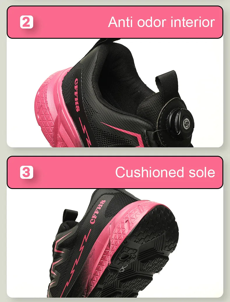 New women's anti-puncture anti-smash/breathable fashion safety protection shoes