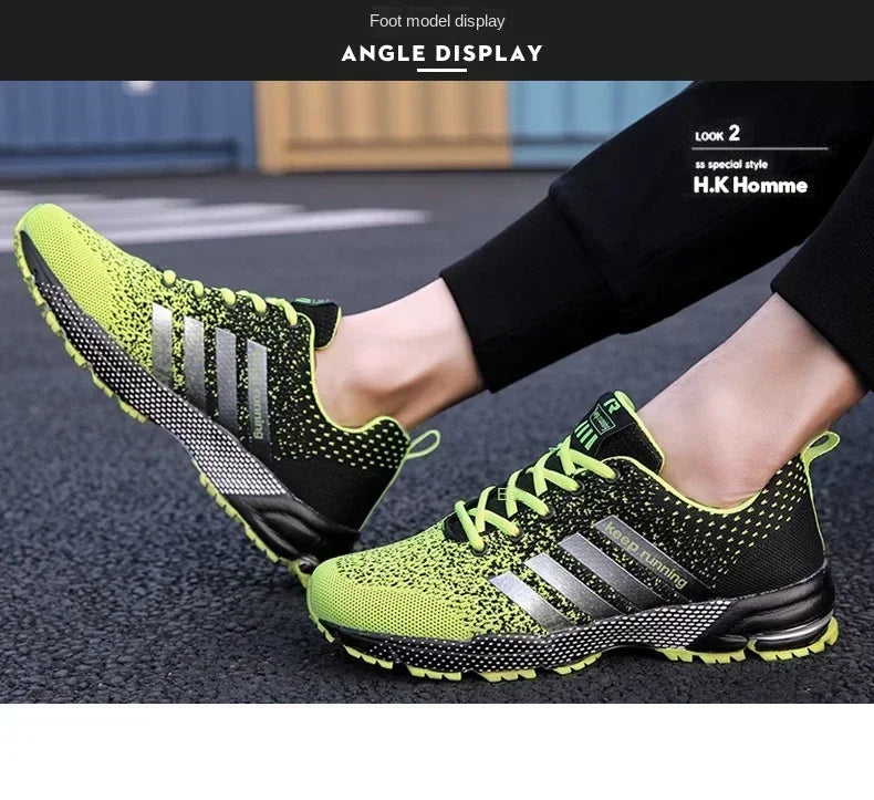 Men Casual Sneakers Summer Breathable Sport Shoes Lightweight Outdoor/Mesh Running Shoes Athletic Jogging Tennis Walking Shoes