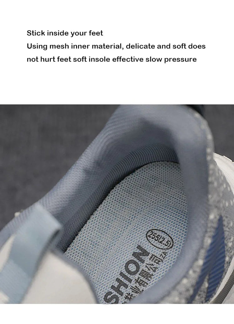 Men's Casual Shoes Men's Fashionable All-Matching Sneakers/Men's Shoes Flying Woven Breathable Mesh Cloth Shoes