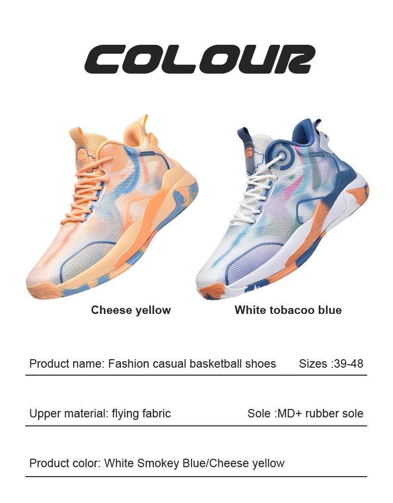 Men's Basketball Shoes Mid Basketball Sneakers/Non-Slip Outdoor Cushioning Workout Shoes