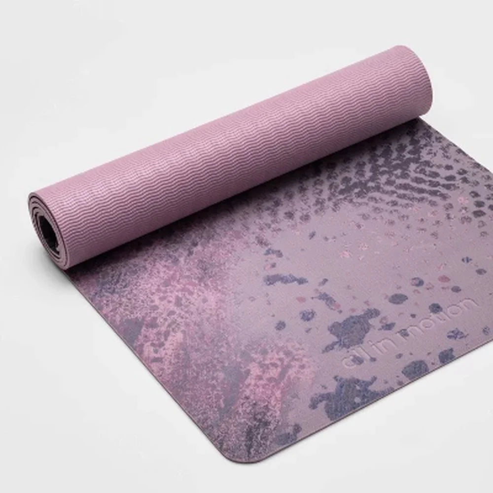 Cloud Print Yoga Mat 5mm PVC Lightweight Durable Non Slip/Cushioning Support Fitness Exercise Travel Yoga Practice