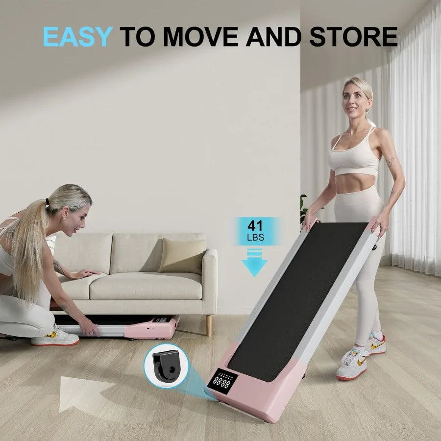 Walking Pad Treadmills for Home Office Under Desk Walk Mat with APP/and Remote Control 3 in 1 Portable Exercise Equipment