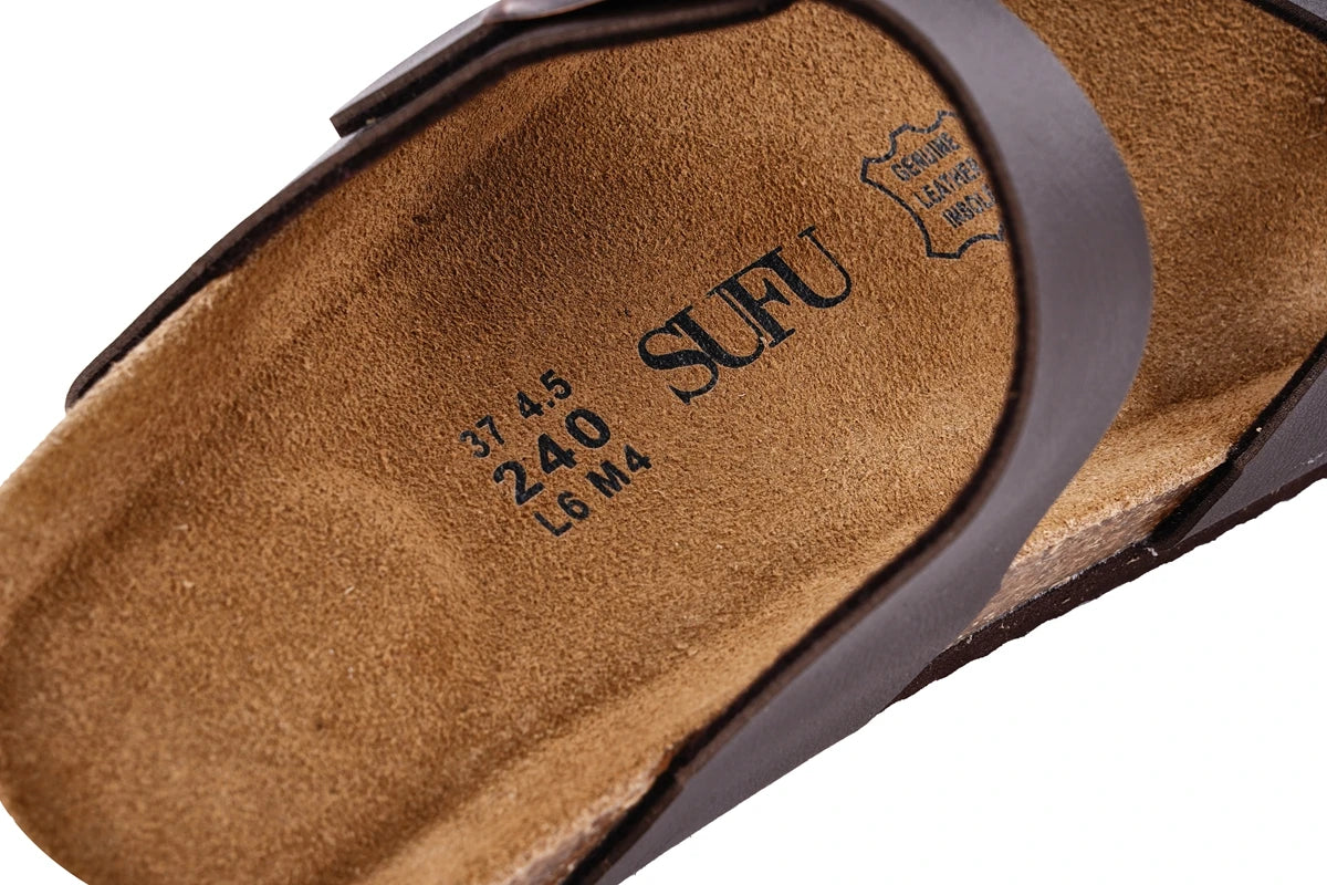 SUFU Autumn new women's cork slippers fashion sandals/couple beach shoes outdoors wear solid color